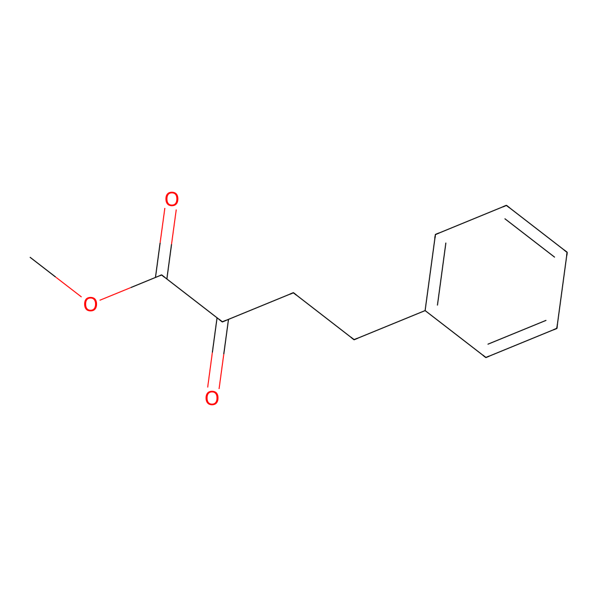 Methyl 2-oxo-4-phenylbutanoate molecular structure, CAS 83402-87-3
