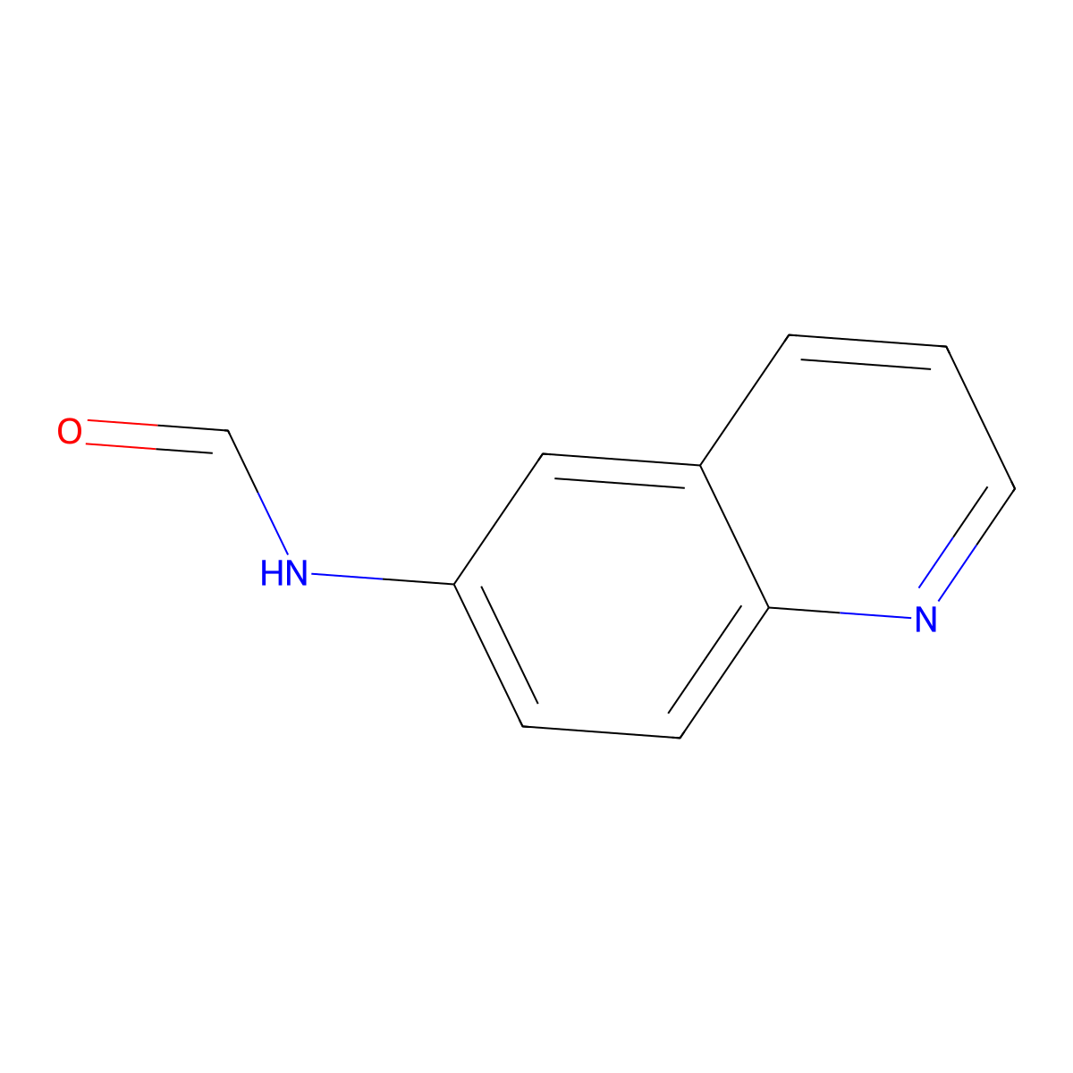 N-(quinolin-6-yl)formamide molecular structure, CAS 83407-37-8