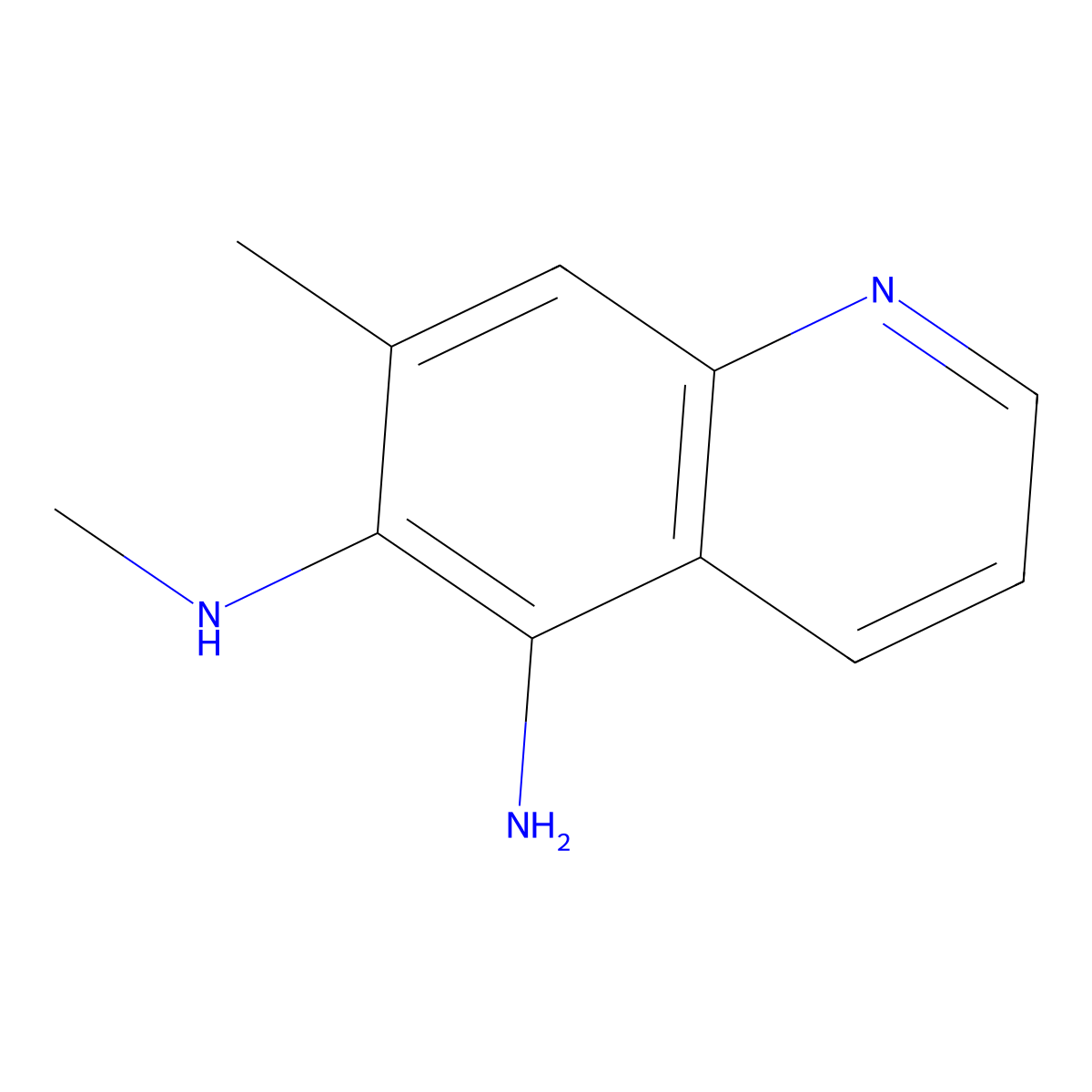 N6,7-Dimethylquinoline-5,6-diamine molecular structure, CAS 83407-42-5