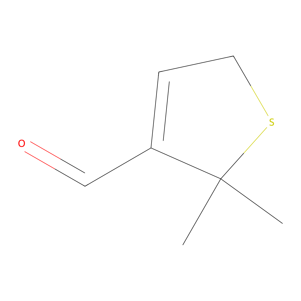 2,2-Dimethyl-2,5-dihydrothiophene-3-carbaldehyde molecular structure, CAS 83413-86-9