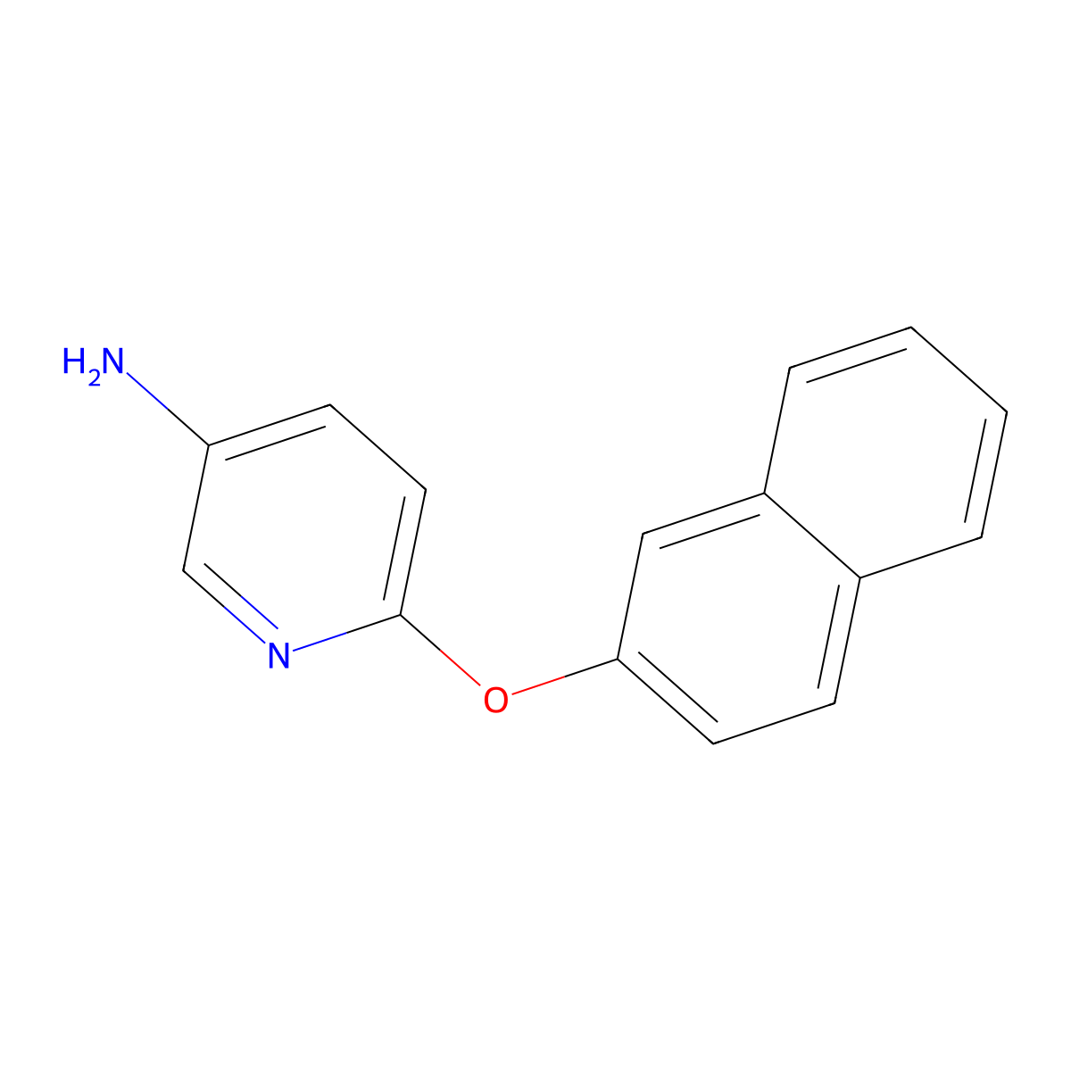 6-(Naphthalen-2-yloxy)pyridin-3-amine molecular structure, CAS 83414-50-0