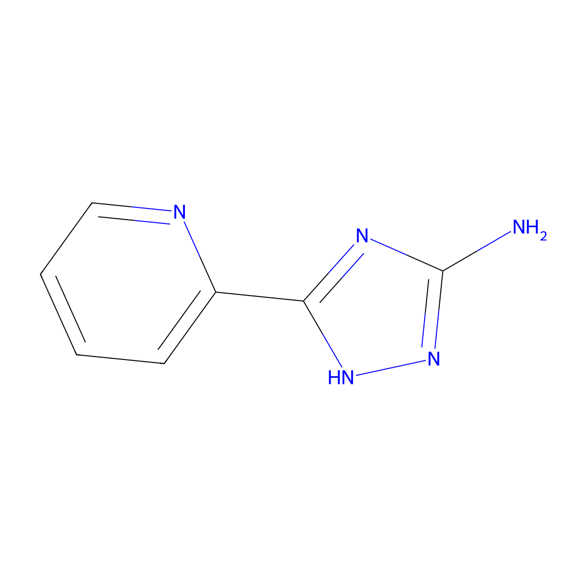 5-(pyridin-2-yl)-4H-1,2,4-triazol-3-amine molecular structure, CAS 83417-23-6