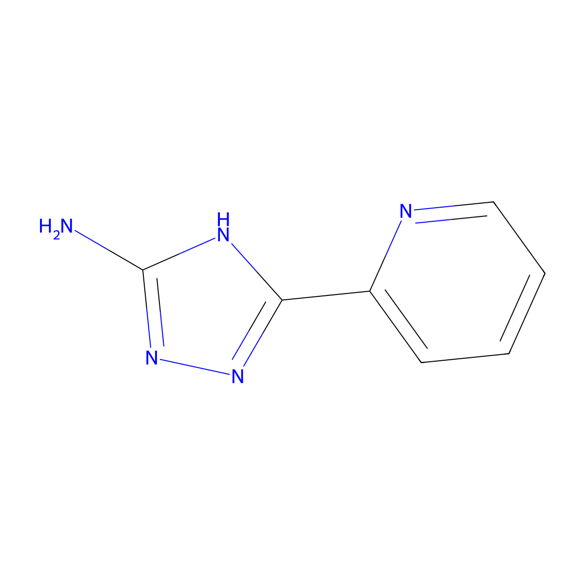 5-(pyridin-2-yl)-4H-1,2,4-triazol-3-amine molecular structure, CAS 83417-23-6