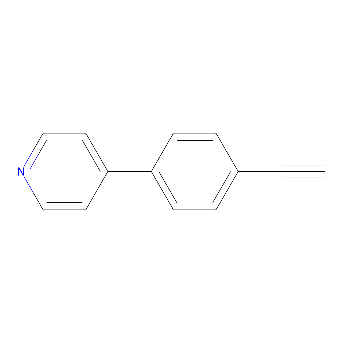 4-(4-Ethynylphenyl)pyridine molecular structure, CAS 83420-57-9