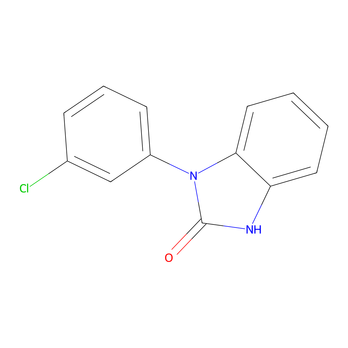 1-(3-Chlorophenyl)-benzimidazolin-2-one molecular structure, CAS 83422-46-2
