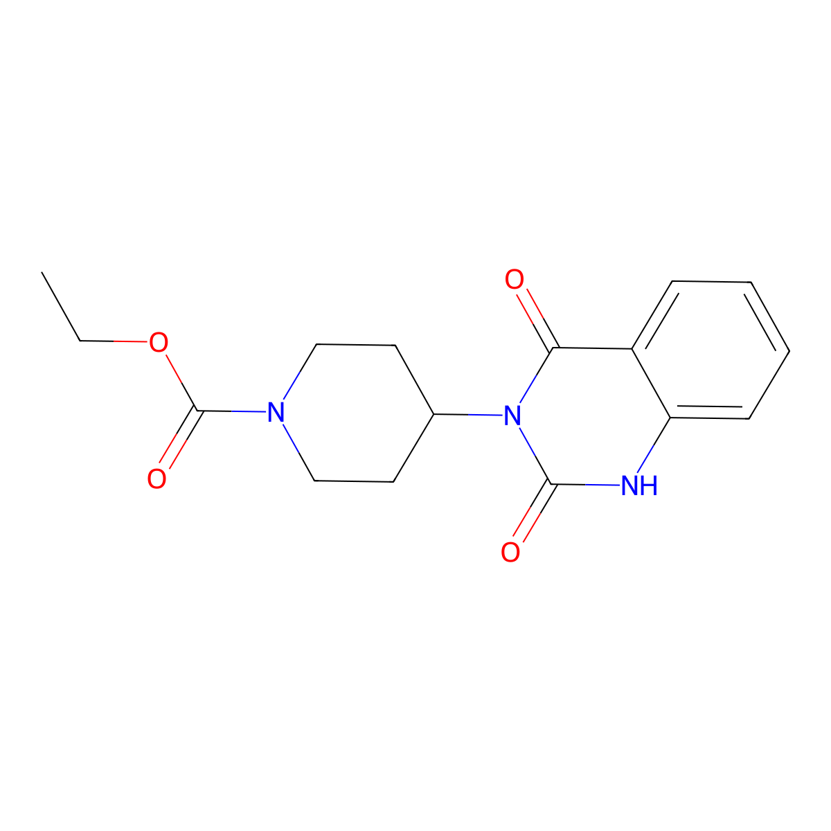 Ethyl 4-(2,4-dioxo-1,2,3,4-tetrahydroquinazolin-3-yl)piperidine-1-carboxylate molecular structure, CAS 83425-10-9