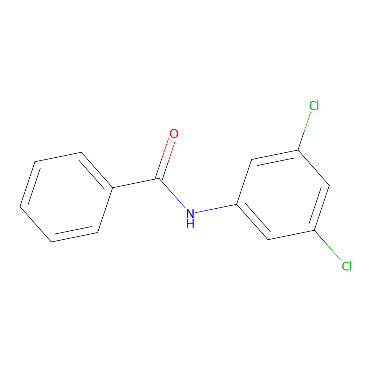 N-(3,5-dichlorophenyl)benzamide molecular structure, CAS 83426-49-7