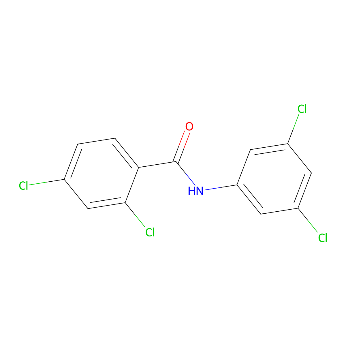 2,4-dichloro-N-(3,5-dichlorophenyl)benzamide molecular structure, CAS 83426-52-2