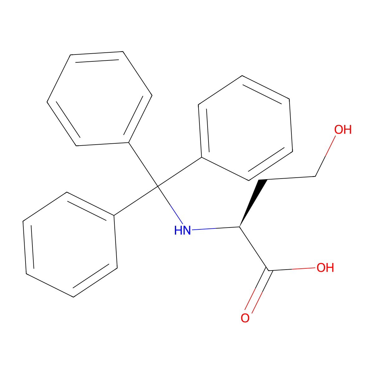 N-Trityl-homoserine molecular structure, CAS 83427-79-6
