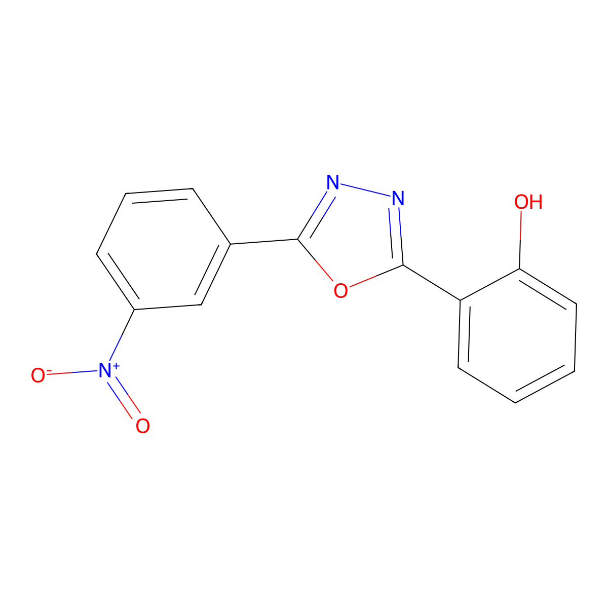 (6E)-6-[5-(3-nitrophenyl)-3H-1,3,4-oxadiazol-2-ylidene]cyclohexa-2,4-dien-1-one molecular structure, CAS 83431-79-2