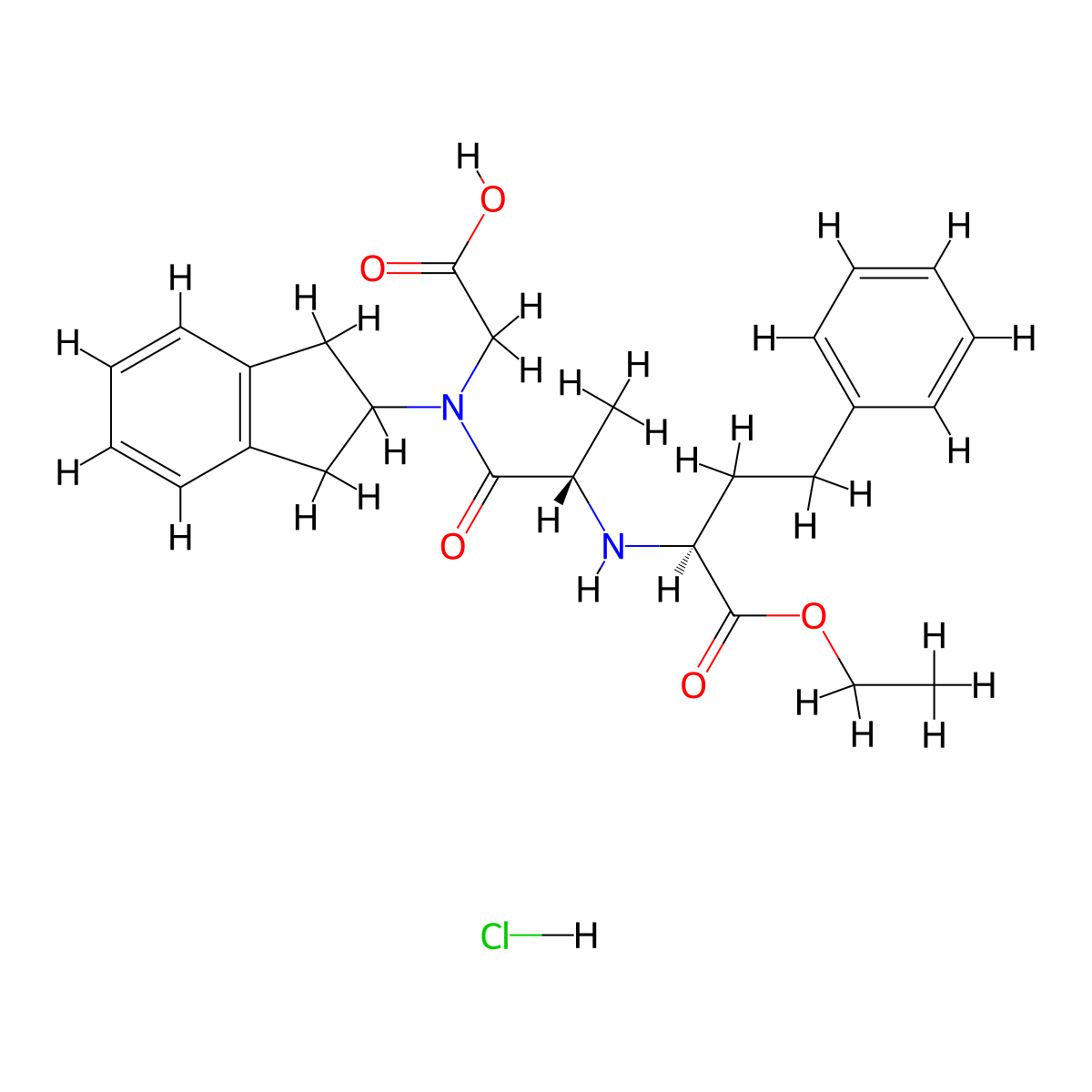 Delapril Hydrochloride molecular structure, CAS 83435-67-0