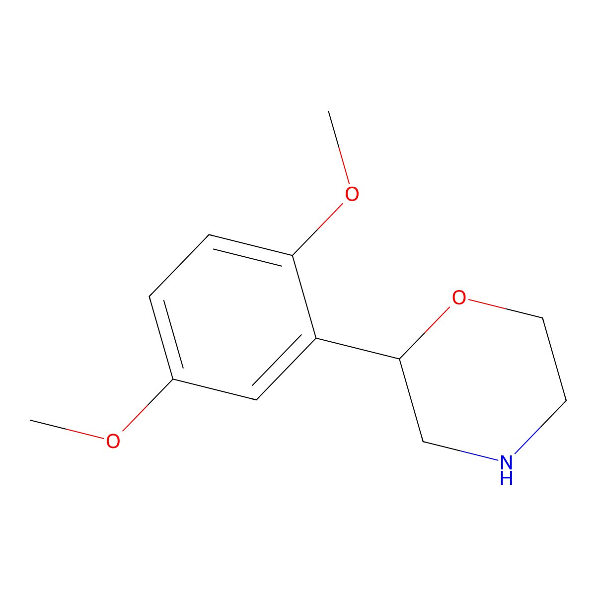 2-(2,5-Dimethoxyphenyl)morpholine molecular structure, CAS 83436-71-9