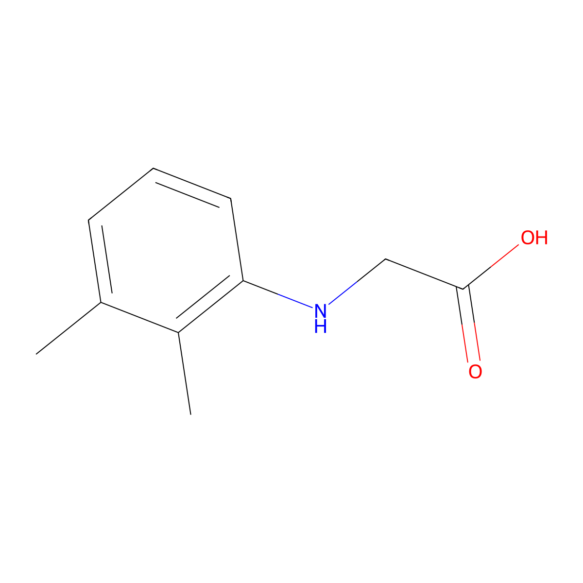 N-(2,3-Dimethylphenyl)glycine molecular structure, CAS 83442-59-5