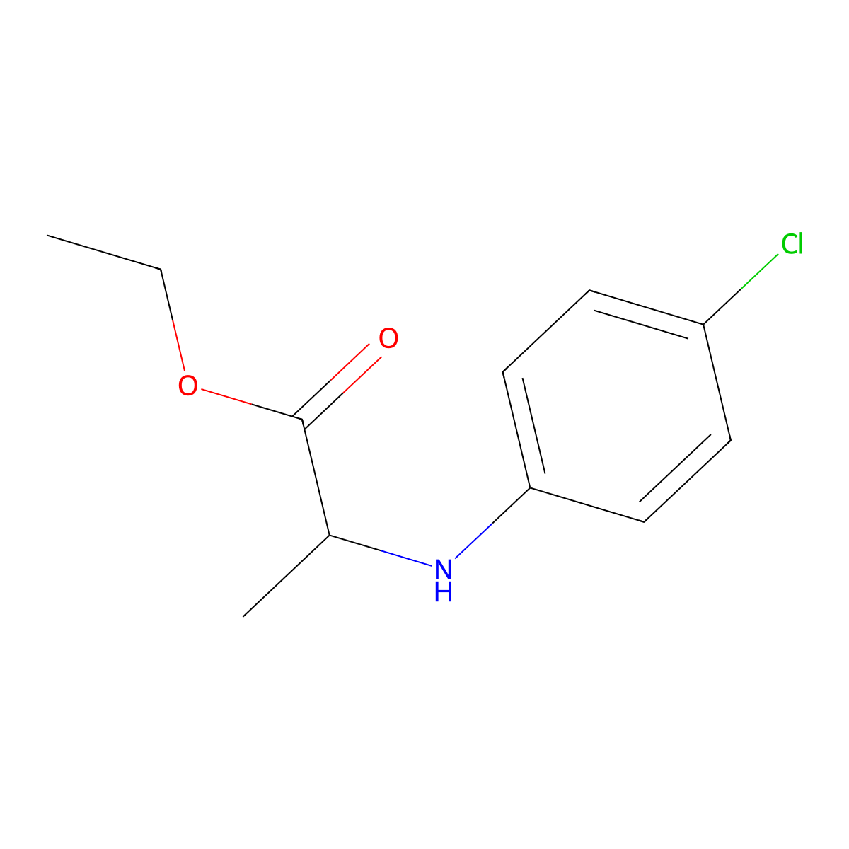 EthylN-(4-chlorophenyl)alaninate molecular structure, CAS 83442-72-2