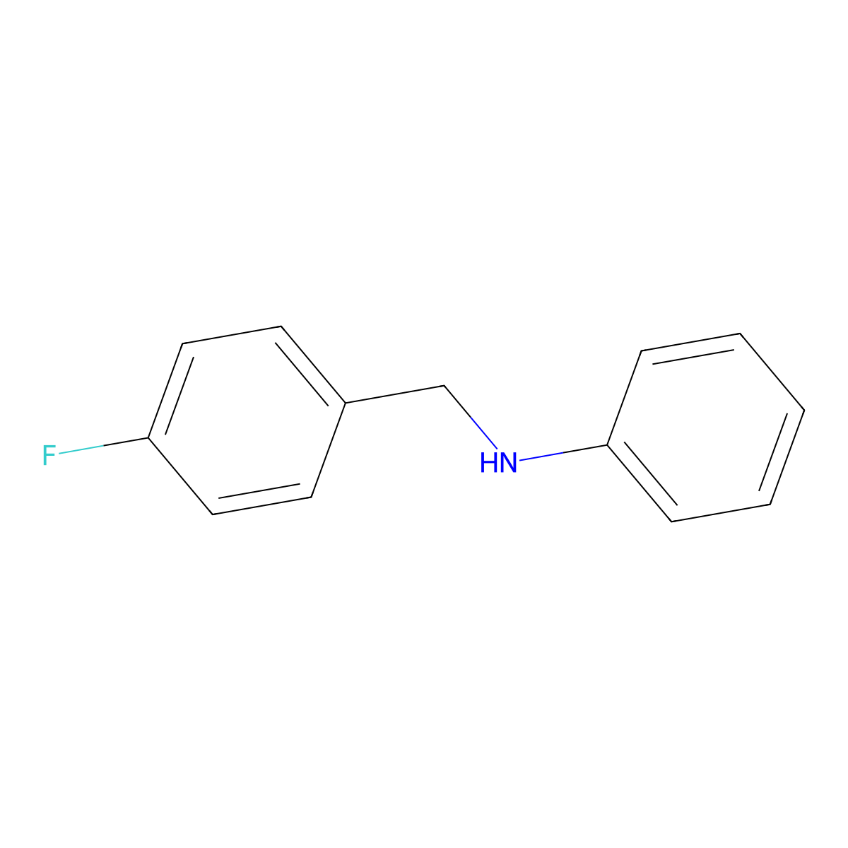 n-(4-Fluorobenzyl)aniline molecular structure, CAS 83444-25-1