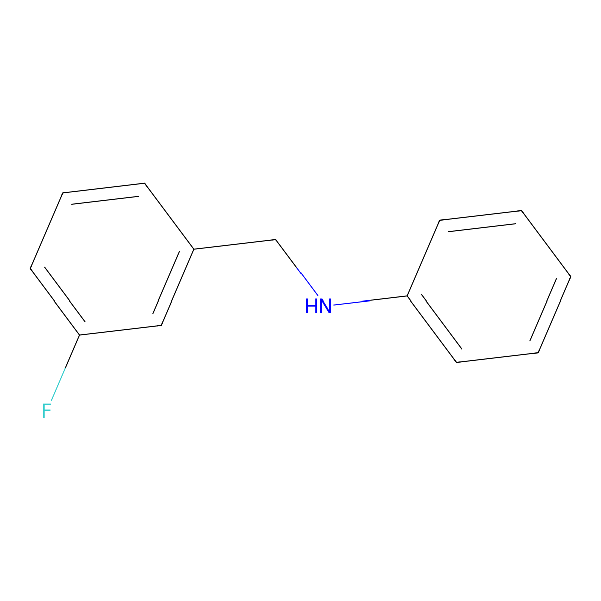 N-(3-Fluorobenzyl)aniline molecular structure, CAS 83444-26-2