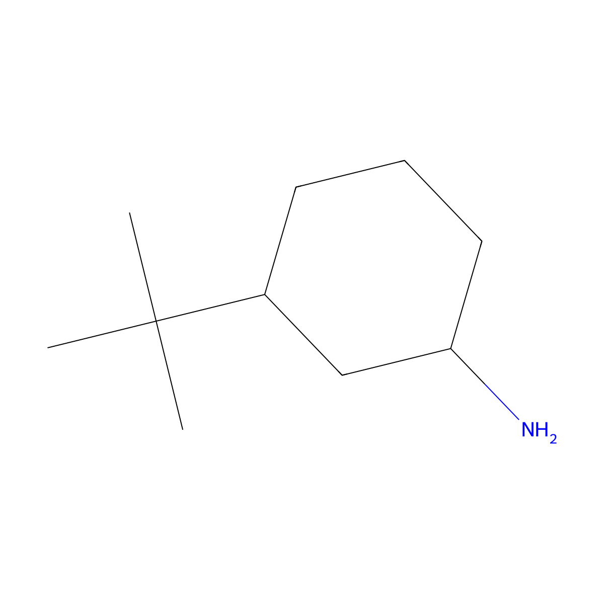 3-Tert-butylcyclohexan-1-amine molecular structure, CAS 83451-66-5