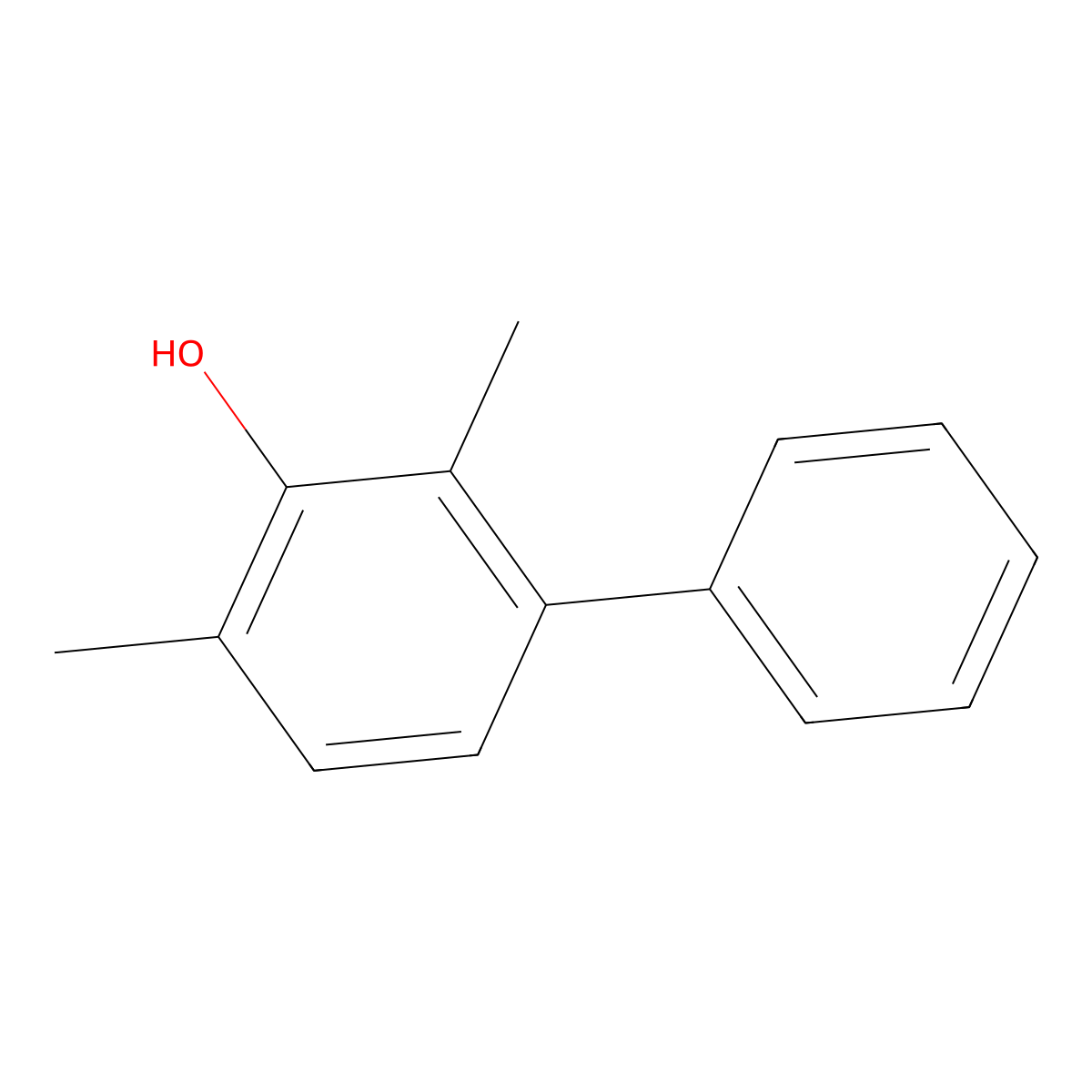 2,4-Dimethylbiphenyl-3-ol molecular structure, CAS 83451-68-7