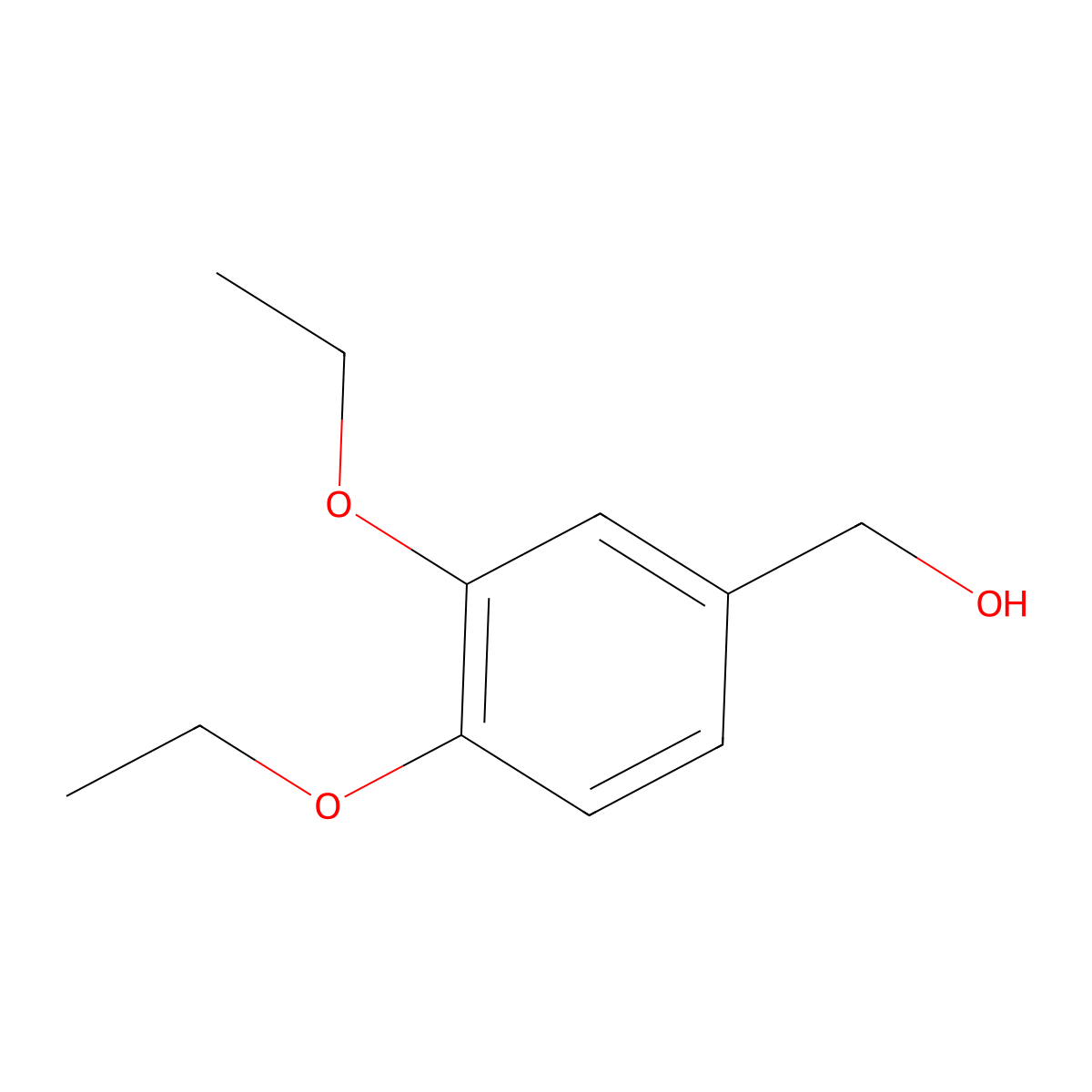 3,4-Diethoxybenzyl alcohol molecular structure, CAS 83459-29-4