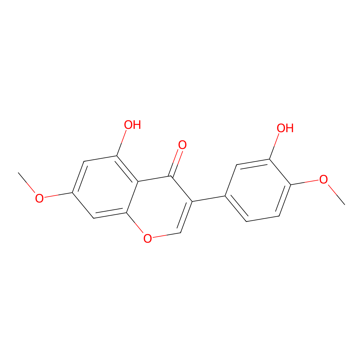 5,3'-Dihydroxy-7,4'-dimethoxyisoflavone molecular structure, CAS 83459-56-7