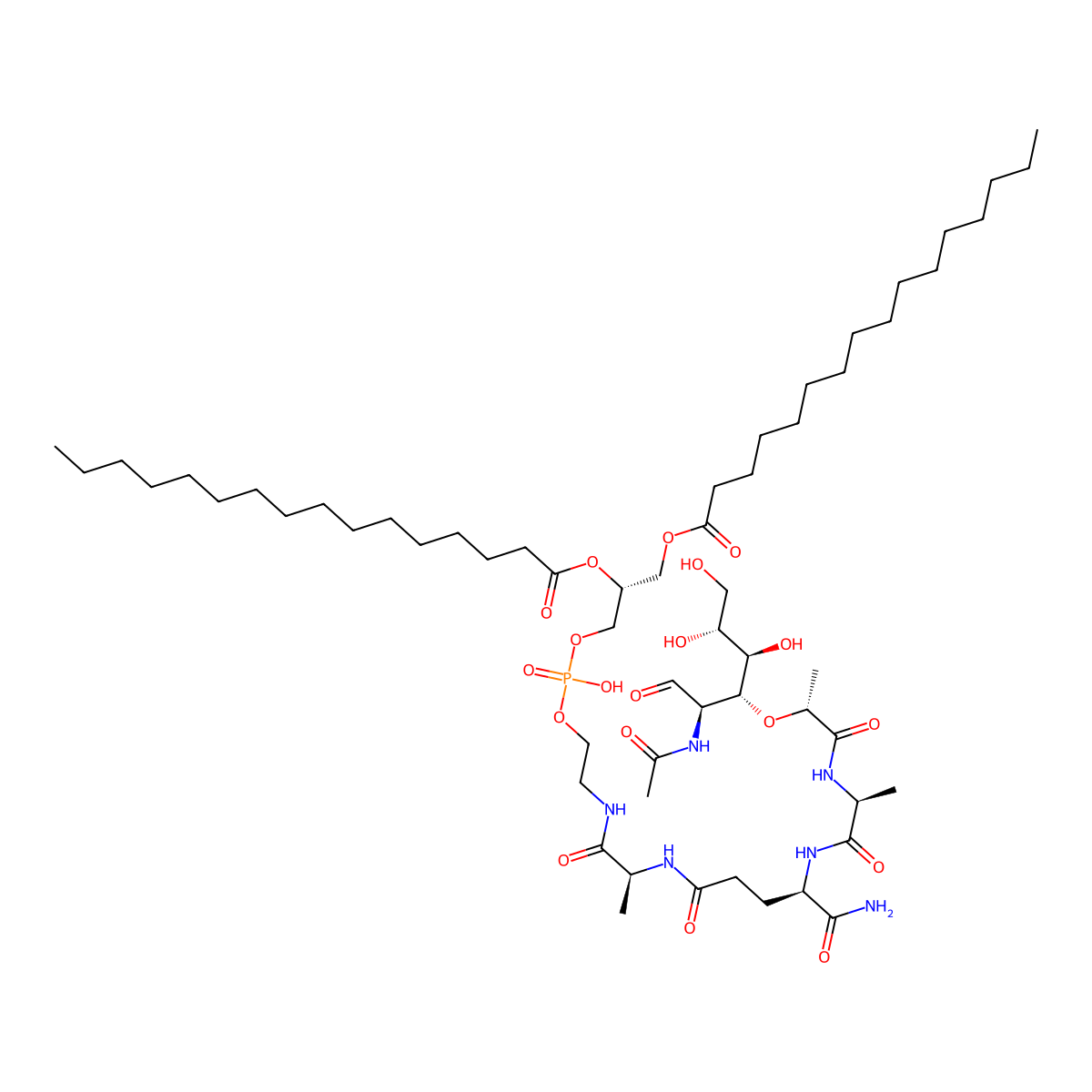 Mtp-PE molecular structure, CAS 83461-56-7