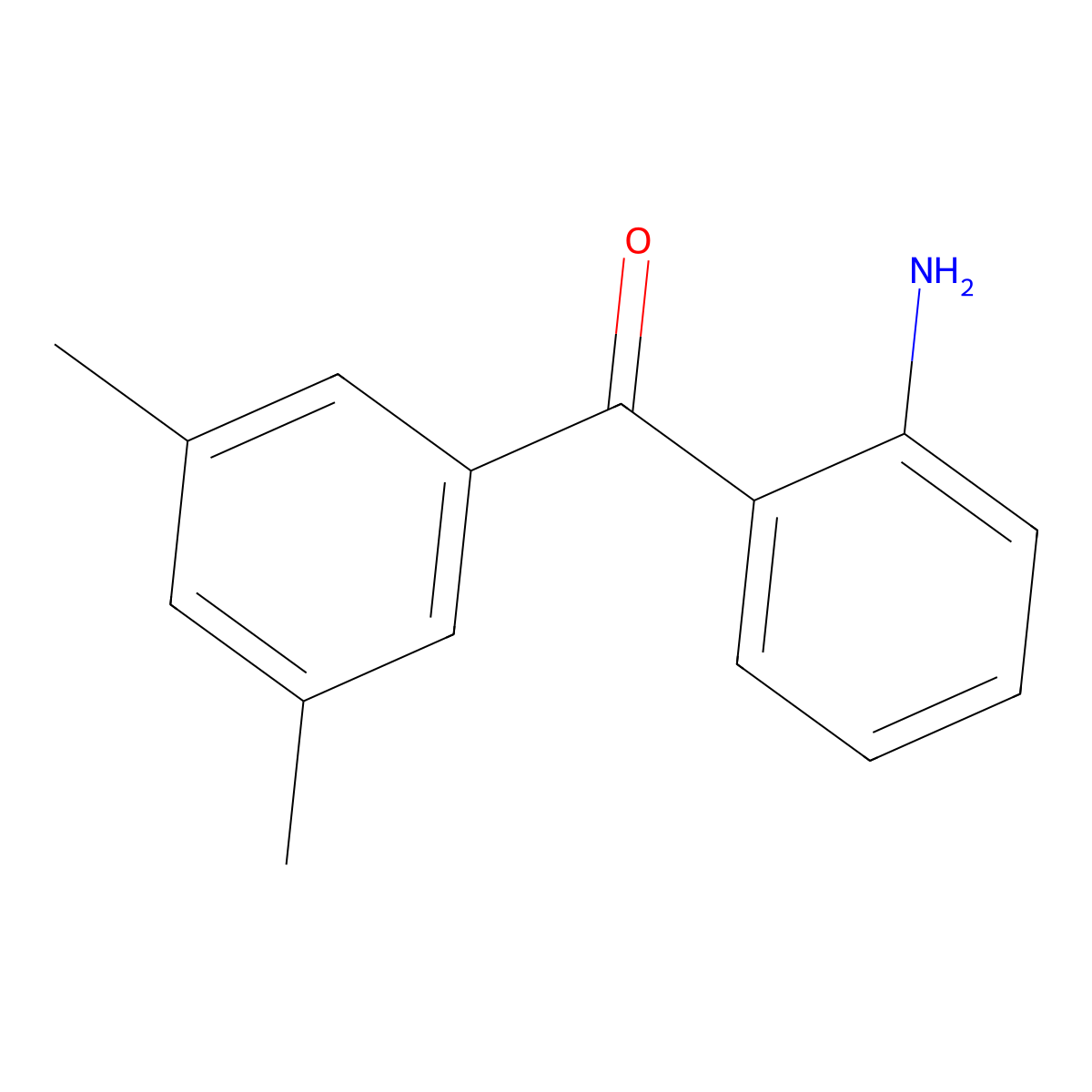 (2-Aminophenyl)(3,5-dimethylphenyl)methanone molecular structure, CAS 83465-82-1