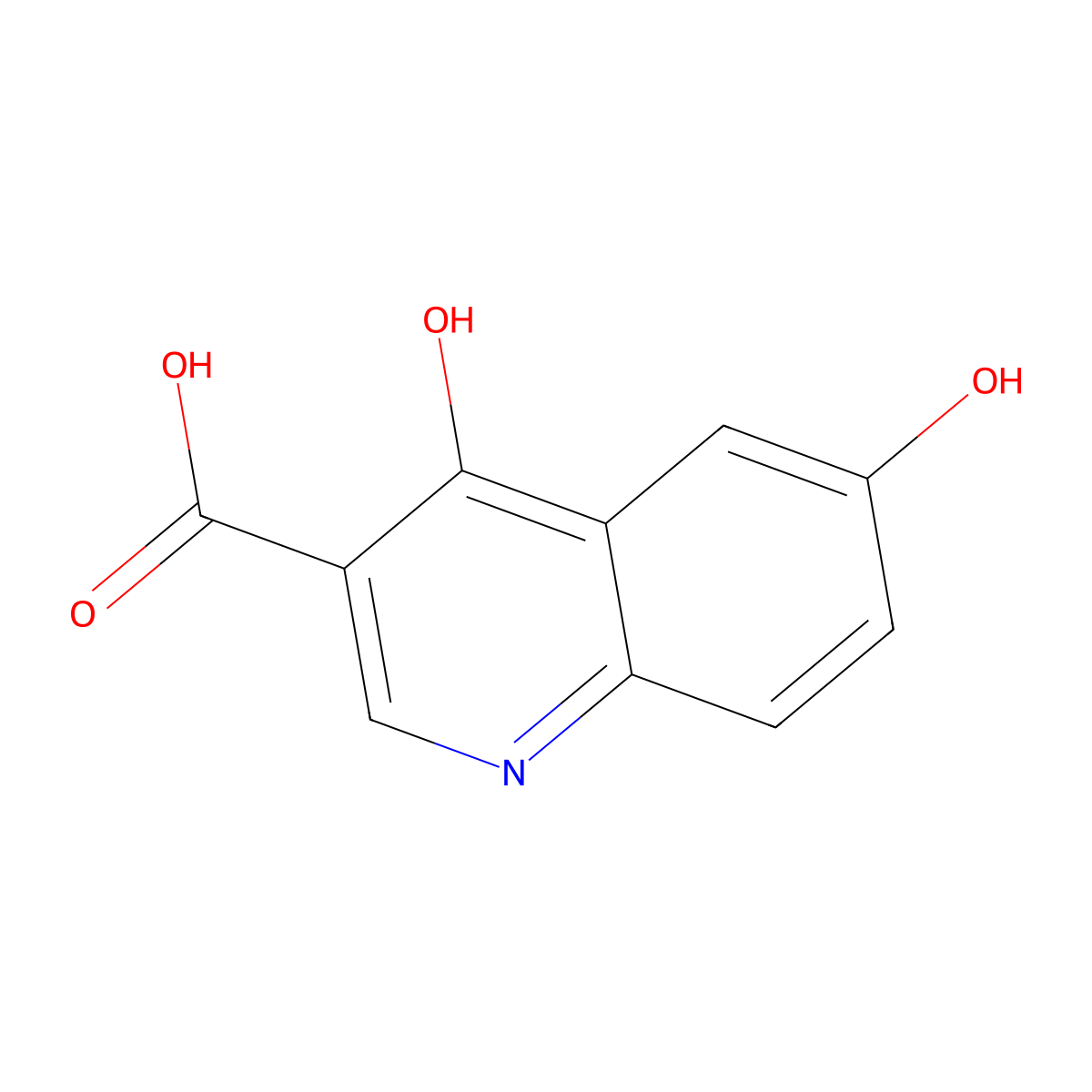6-Hydroxy-4-oxo-1,4-dihydroquinoline-3-carboxylic acid molecular structure, CAS 83475-08-5