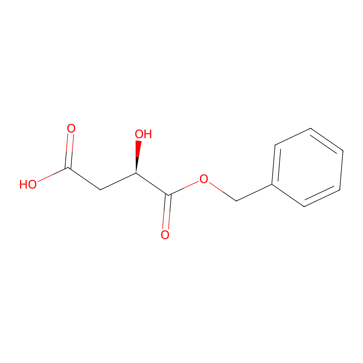 (R)-4-(Benzyloxy)-3-hydroxy-4-oxobutanoic acid molecular structure, CAS 83477-74-1