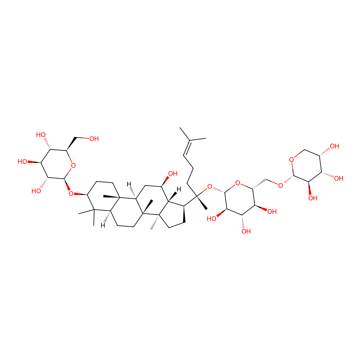 Ginsenoside Rd2 molecular structure, CAS 83480-64-2