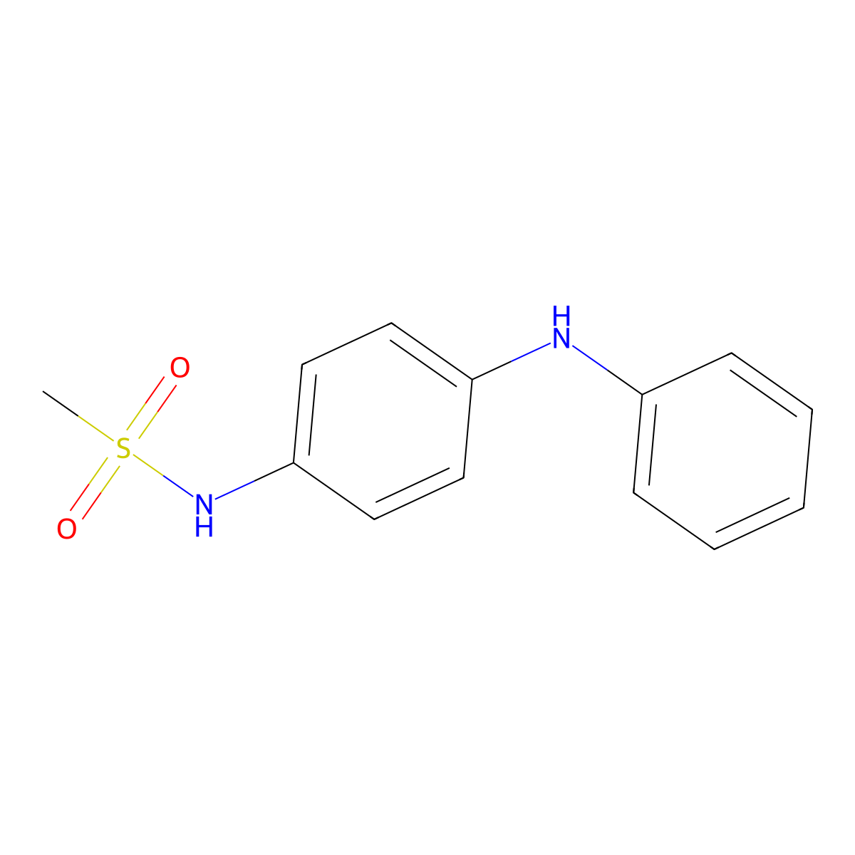 N-(4-anilinophenyl)methanesulfonamide molecular structure, CAS 83482-79-5