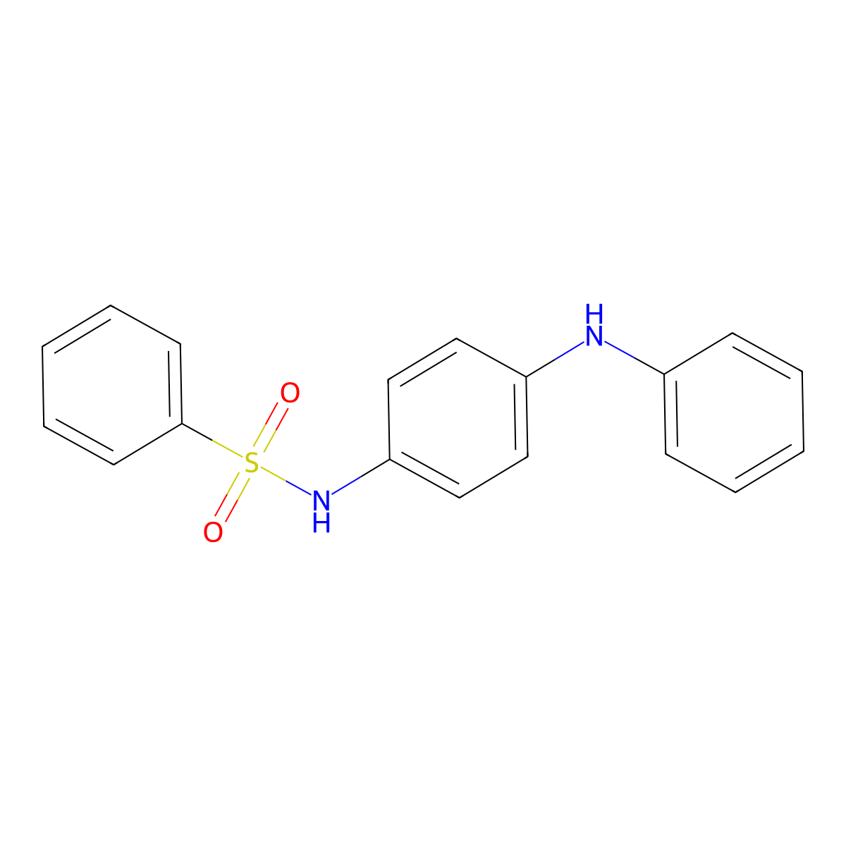 N-[4-(phenylamino)phenyl]benzenesulfonamide molecular structure, CAS 83482-80-8