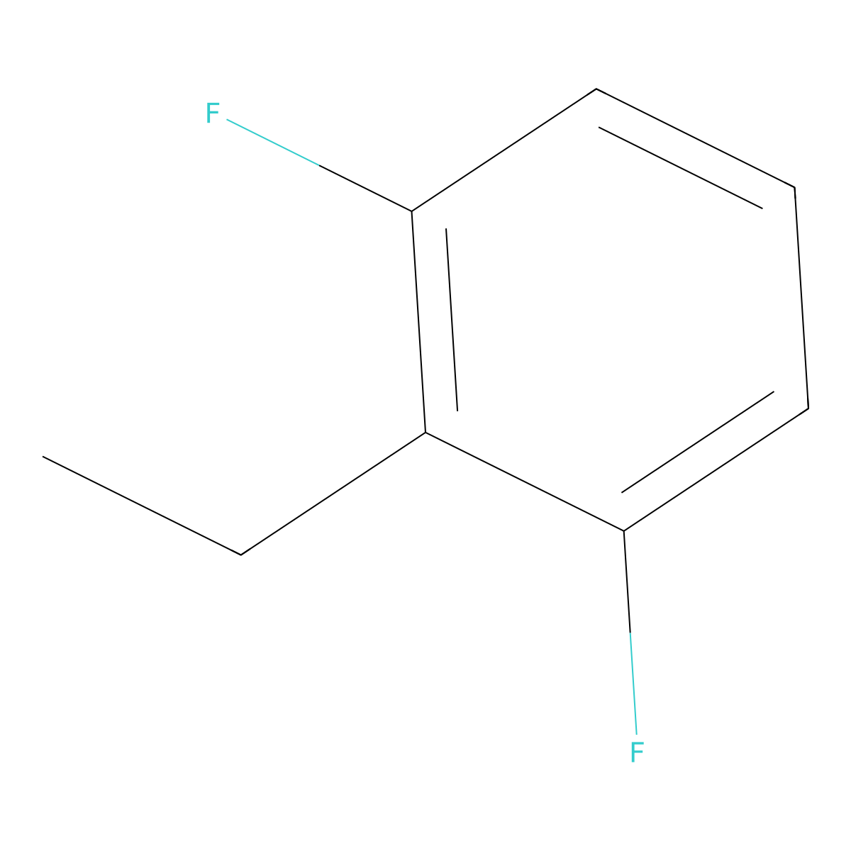 2-Ethyl-1,3-difluorobenzene molecular structure, CAS 83484-01-9