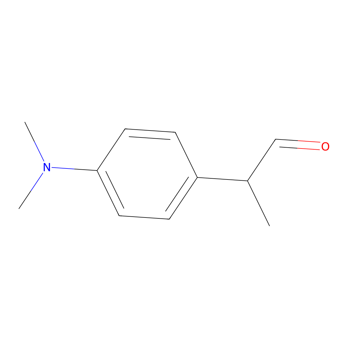 2-(4-(Dimethylamino)phenyl)propanal molecular structure, CAS 83484-95-1