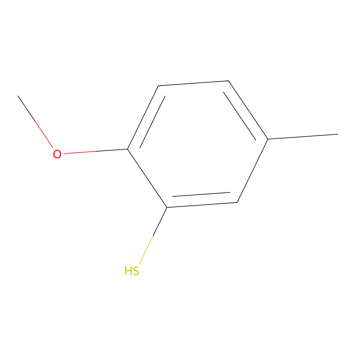 2-Methoxy-5-methylthiophenol molecular structure, CAS 83485-33-0