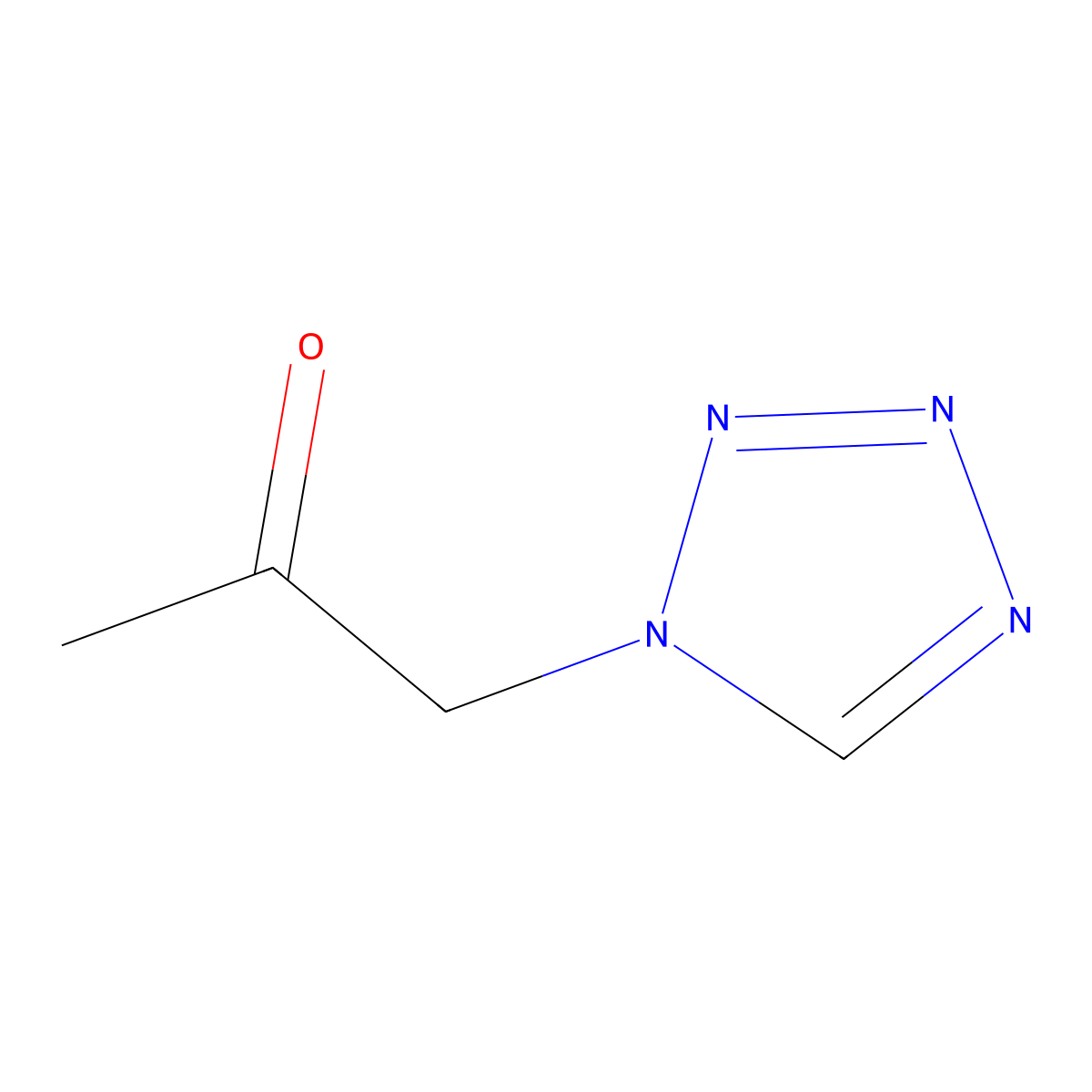 1-(Tetrazol-1-yl)propan-2-one molecular structure, CAS 83485-69-2