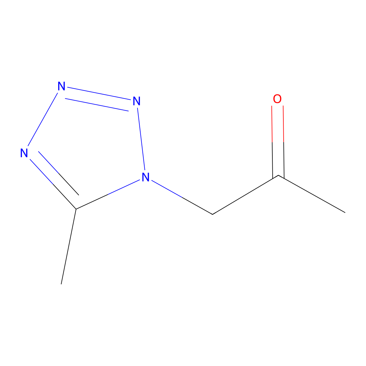 1-(5-Methyltetrazol-1-yl)propan-2-one molecular structure, CAS 83485-70-5