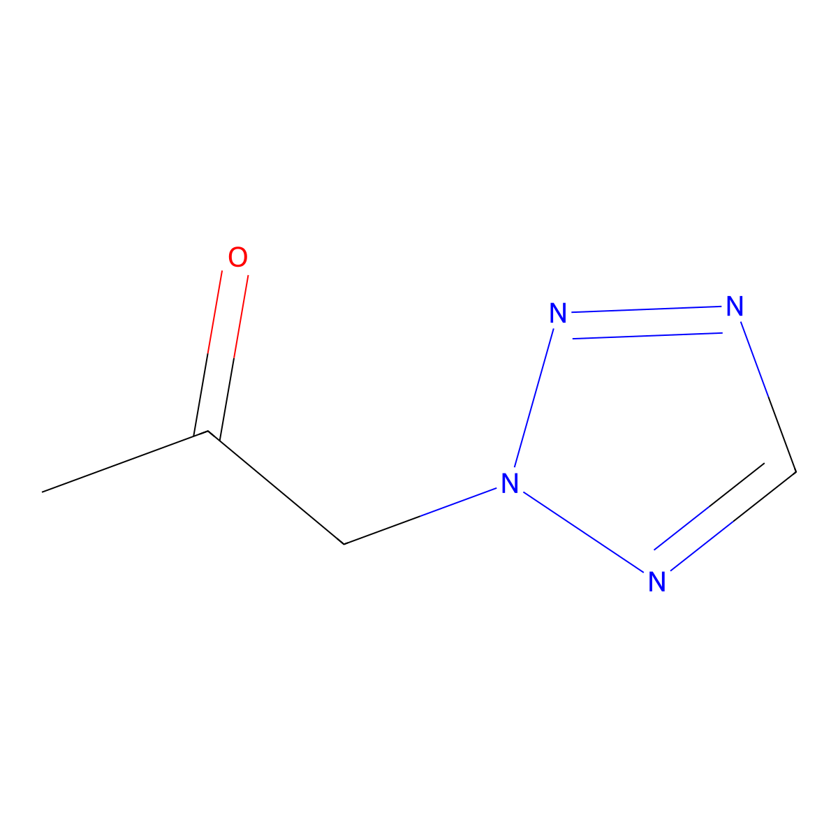 2-(2-Oxopropyl)-2H-tetrazole molecular structure, CAS 83485-71-6