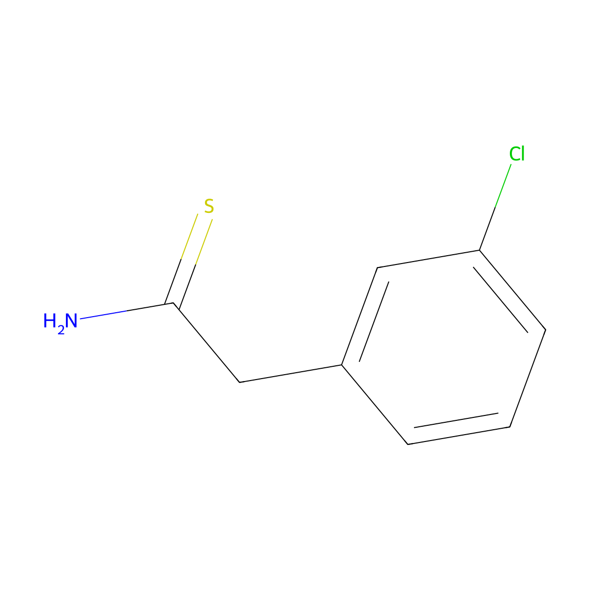 2-(3-Chlorophenyl)thioacetamide molecular structure, CAS 834861-72-2