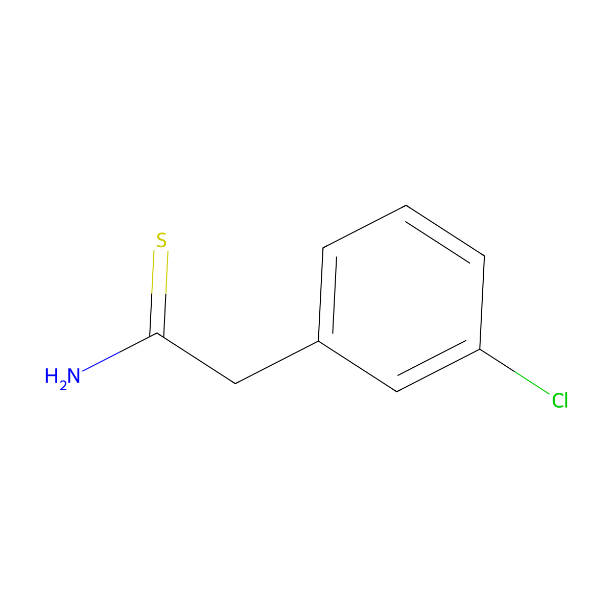2-(3-Chlorophenyl)thioacetamide molecular structure, CAS 834861-72-2