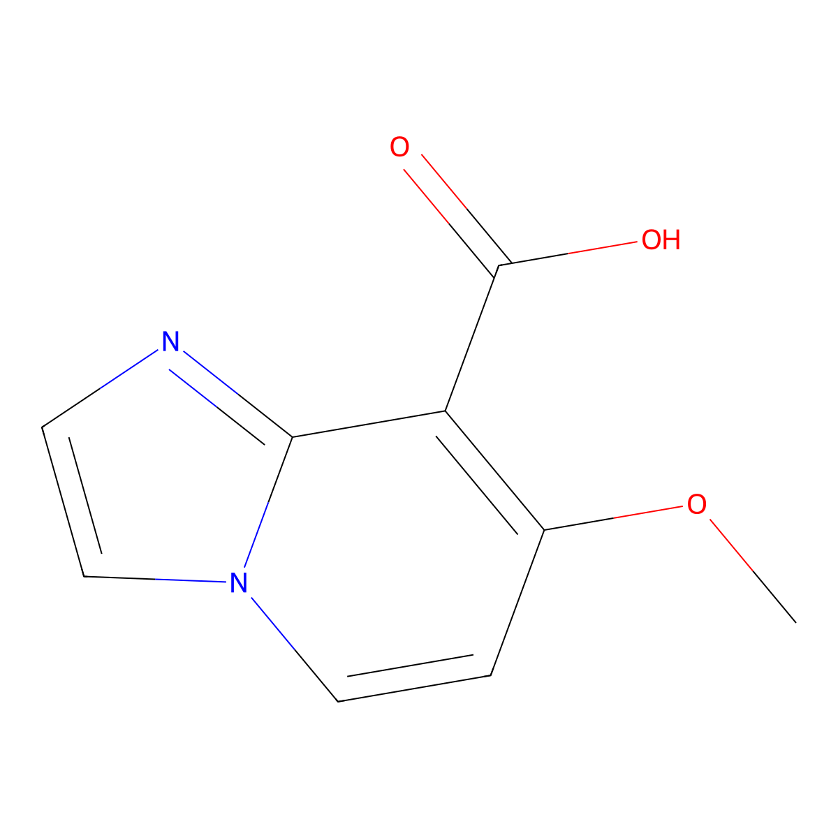 7-Methoxyimidazo[1,2-A]pyridine-8-carboxylic acid molecular structure, CAS 834868-56-3