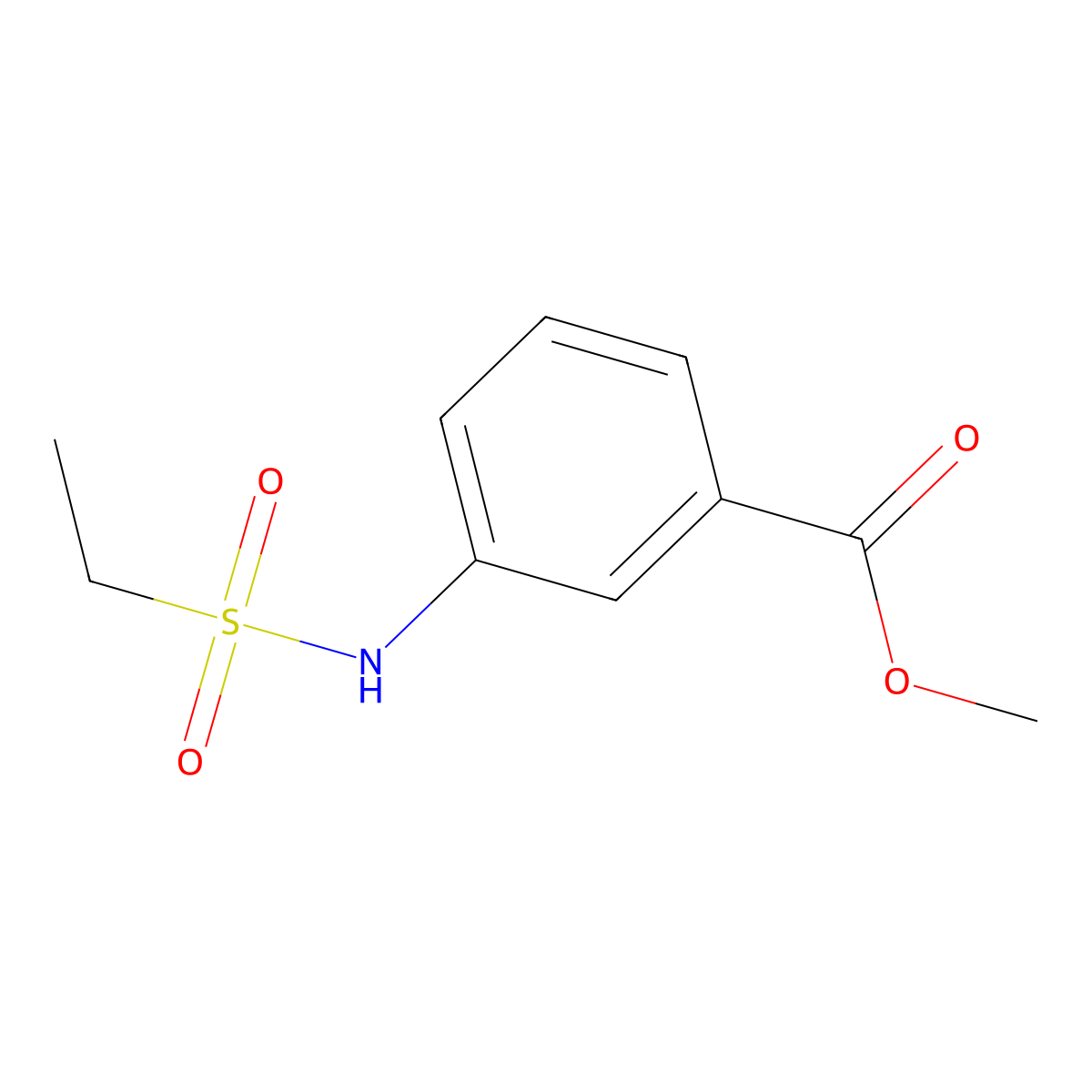 Methyl 3-[(ethanesulfonyl)amino]benzoate molecular structure, CAS 834869-20-4