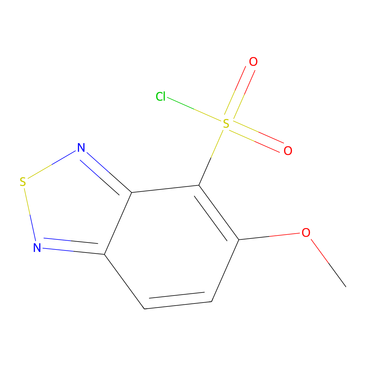 5-Methoxy-2,1,3-benzothiadiazole-4-sulfonyl chloride molecular structure, CAS 834869-40-8