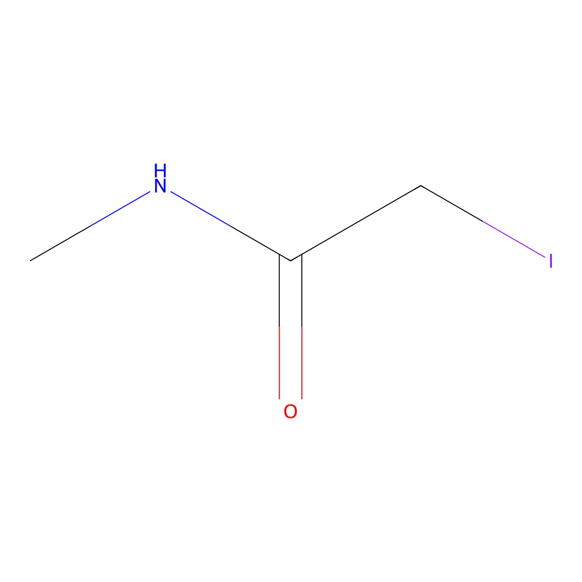2-iodo-N-methylacetamide molecular structure, CAS 83487-42-7