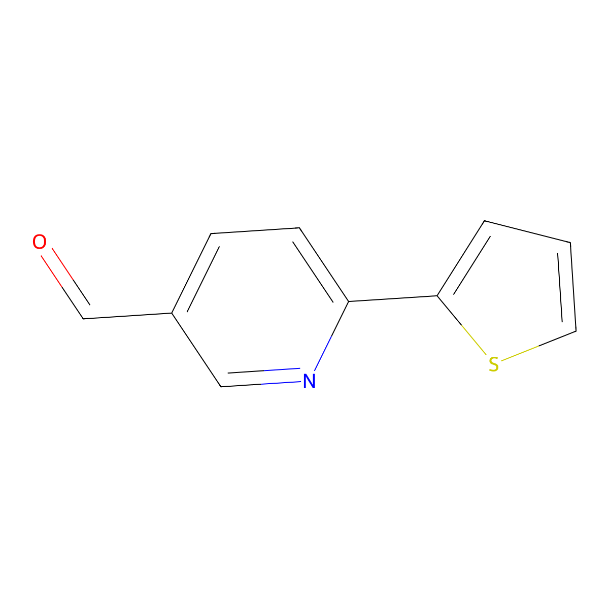 6-Thien-2-ylnicotinaldehyde molecular structure, CAS 834884-61-6
