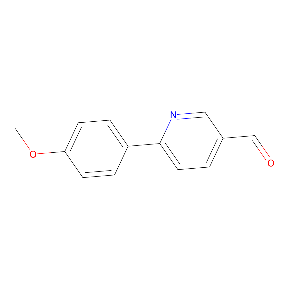 6-(4-Methoxyphenyl)pyridine-3-carbaldehyde molecular structure, CAS 834884-62-7