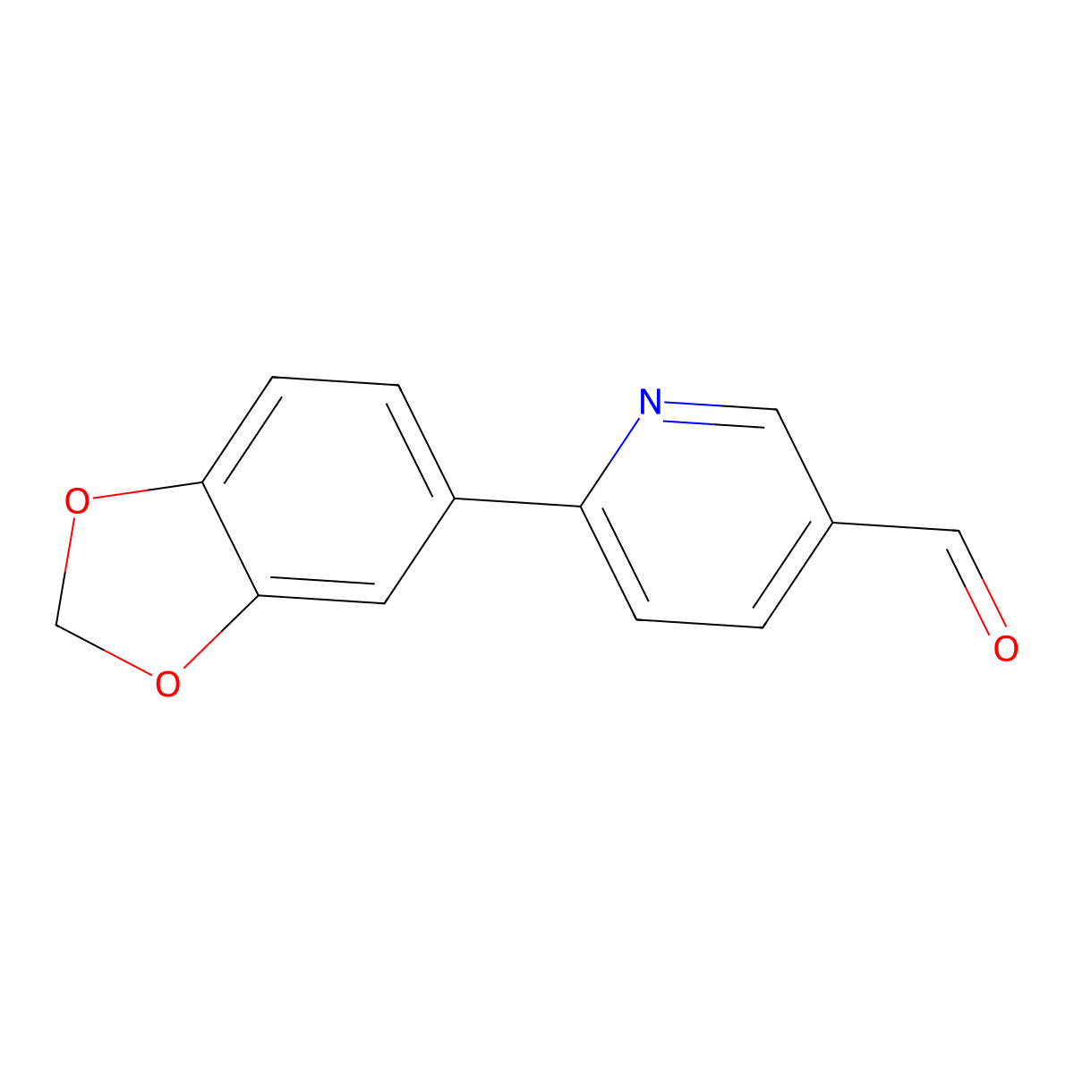 6-(Benzo[D][1,3]dioxol-5-YL)nicotinaldehyde molecular structure, CAS 834884-64-9