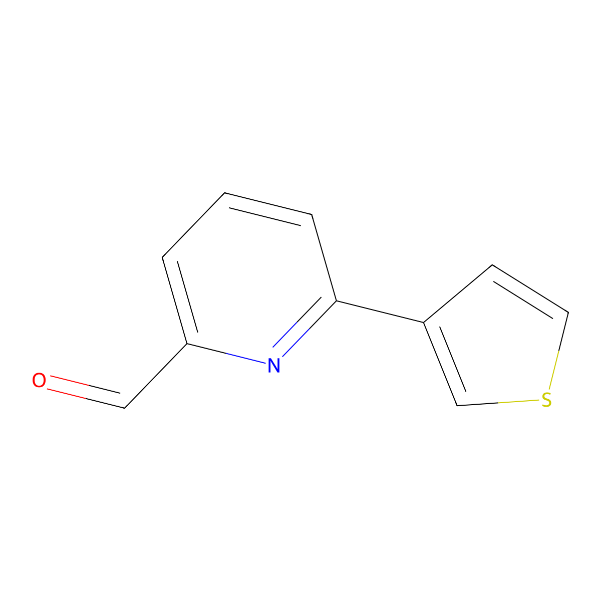 6-(3-Thienyl)pyridine-2-carboxaldehyde molecular structure, CAS 834884-76-3