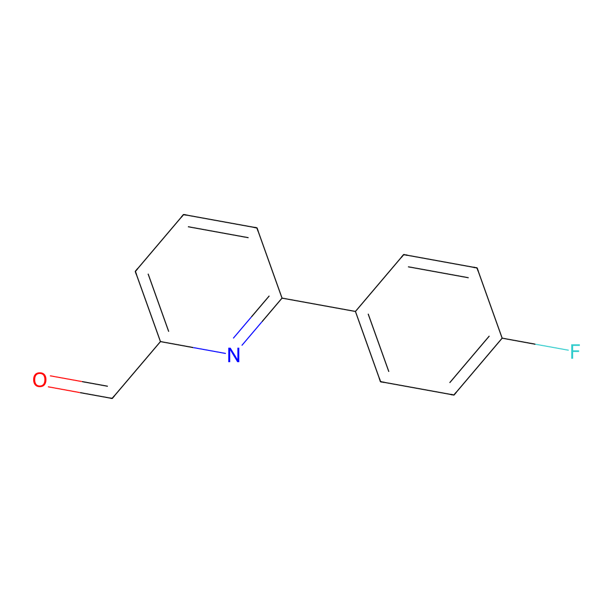 6-(4-Fluorophenyl)-2-pyridinecarboxaldehyde molecular structure, CAS 834884-77-4