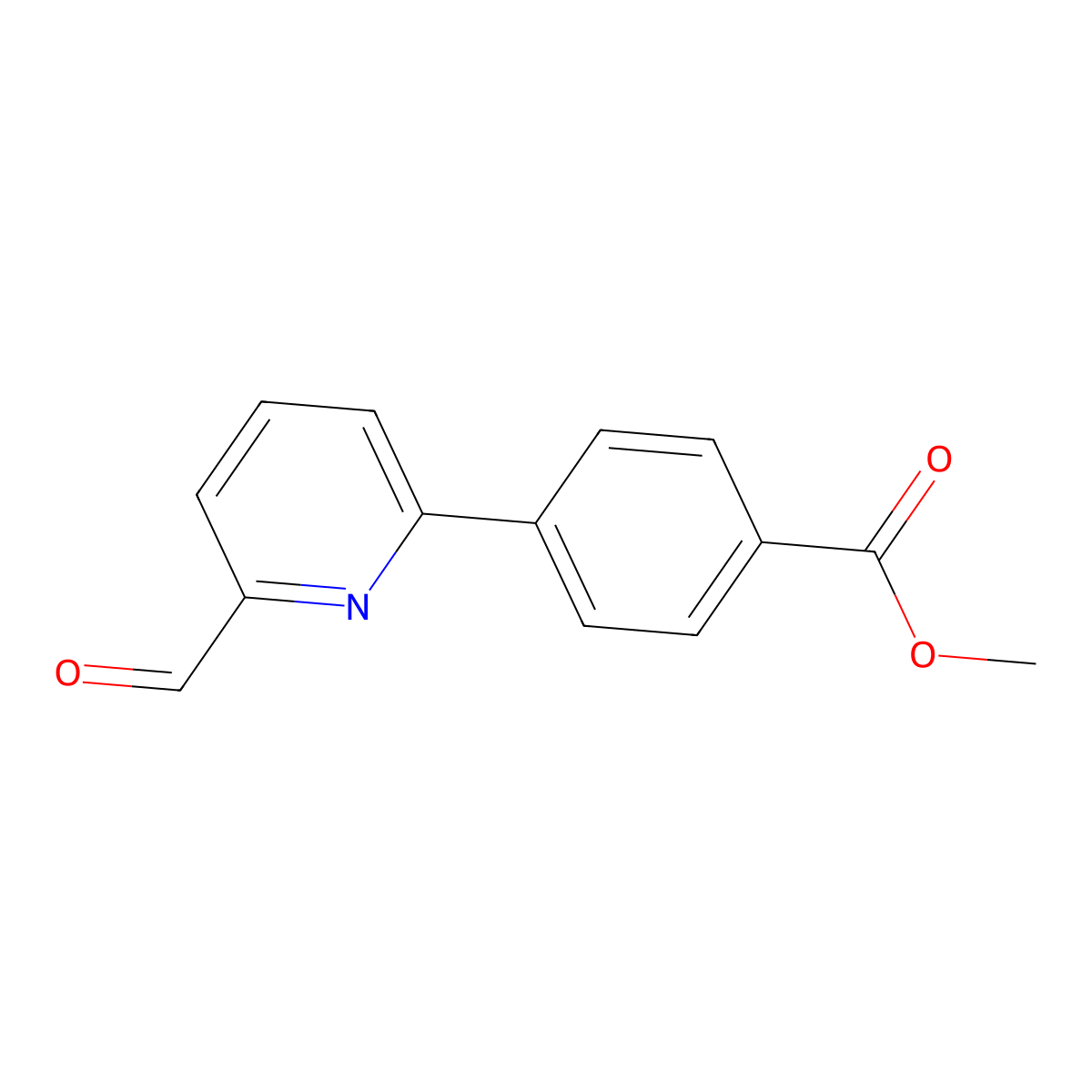 Methyl 4-(6-formylpyridin-2-yl)benzoate molecular structure, CAS 834884-81-0