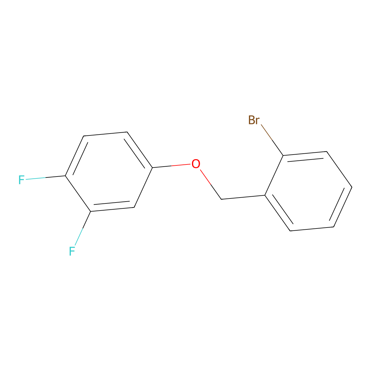 4-((2-Bromobenzyl)oxy)-1,2-difluorobenzene molecular structure, CAS 834884-91-2